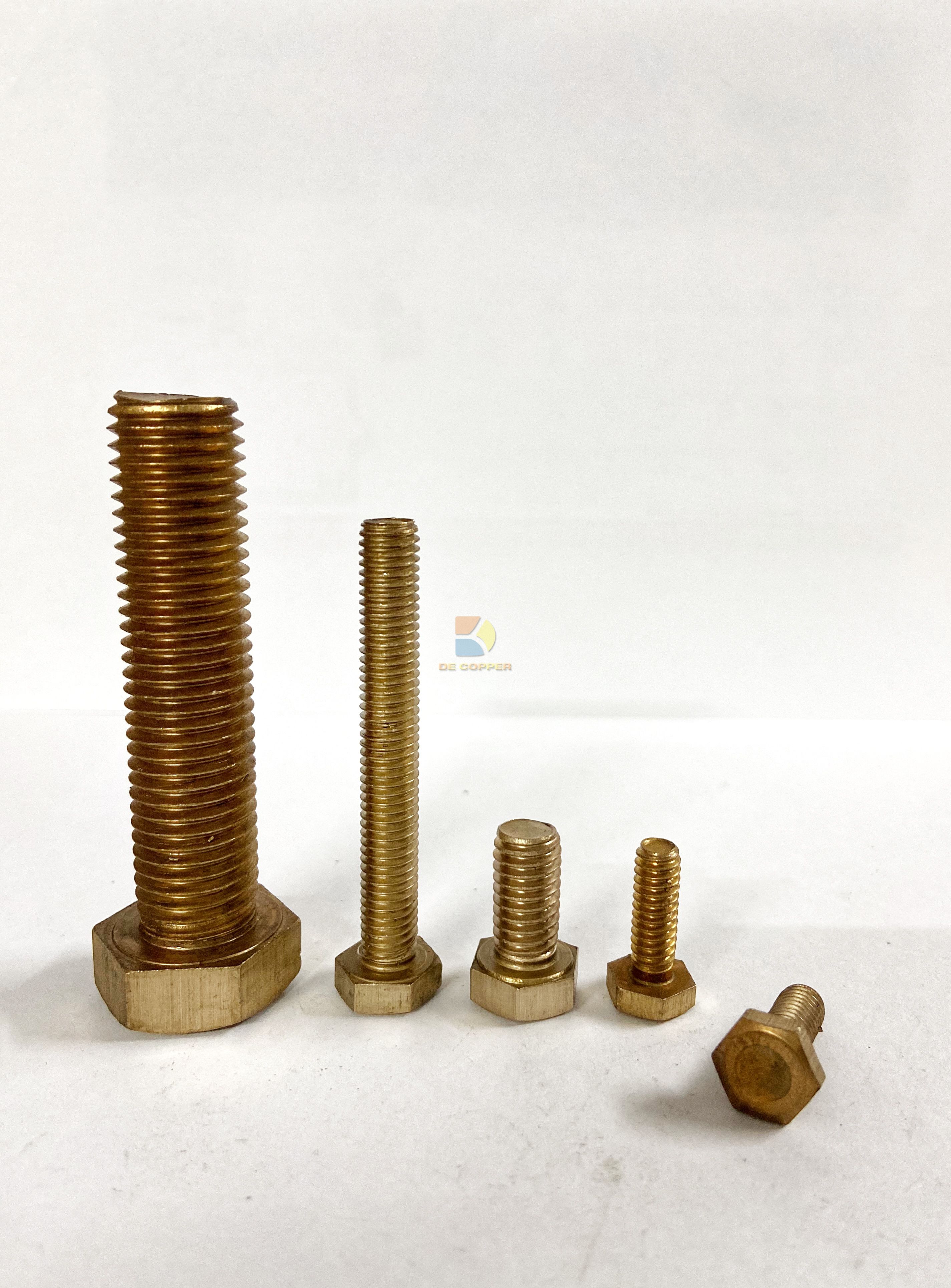 Deniz Bağlantı Elemanları i&ccedil;in Silikon Bronz Dış Altıgen Cıvatalar